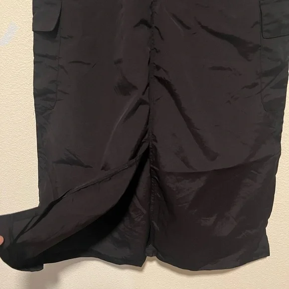 Angel Kiss Black Ruched Pencil Midi Skirt size large - Picture 6 of 6